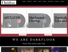 Tablet Screenshot of darkfloor.co.uk